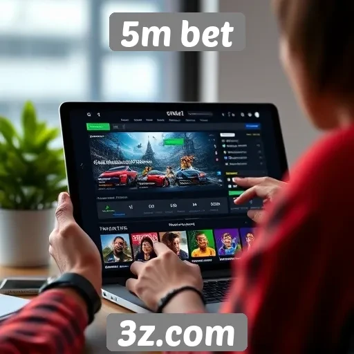 Interface e usabilidade do site 5m bet