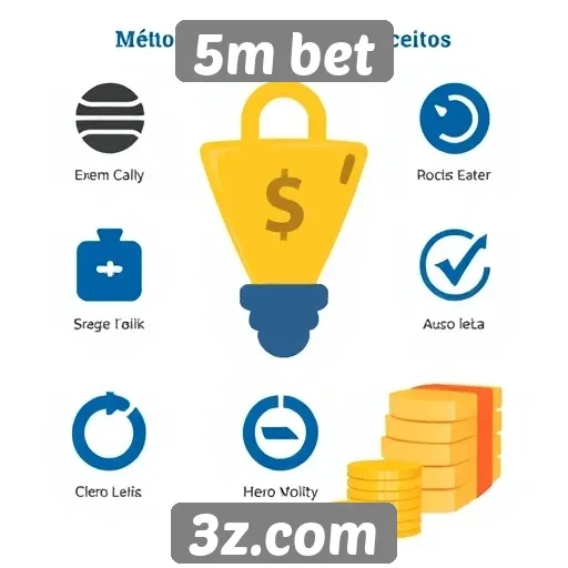 Métodos de pagamento aceitos na 5m bet