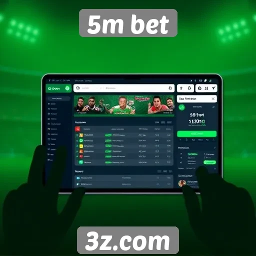 Como funciona a interface do usuário na 5m bet